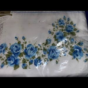 Vintage Cannon Monticello Floral Flat Full  Sheet